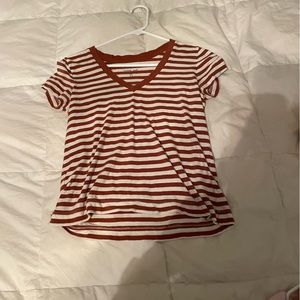 Stripped orange Loft casual T